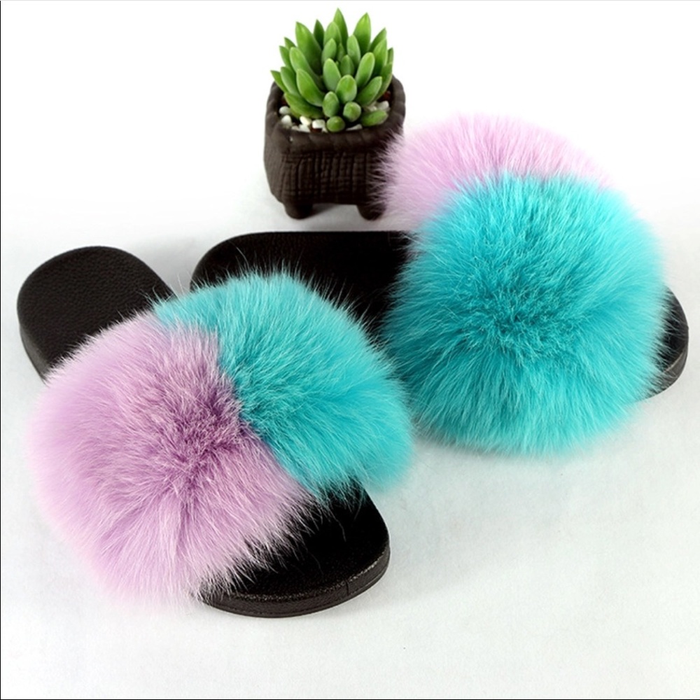 Real Fur Slippers
